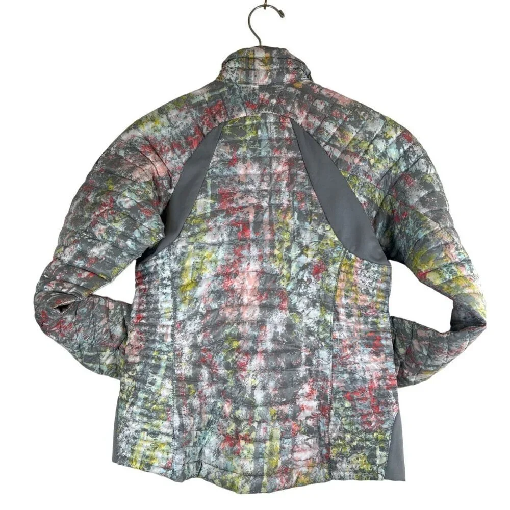 Eddie Bauer Womens Size XS Zip Jacket Storm 800 Quilted Goose Down Bright‎ Camo